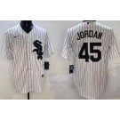 Men's Chicago White Sox #45 Michael Jordan White Cool Base Jersey