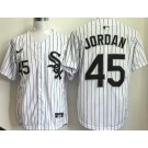 Men's Chicago White Sox #45 Michael Jordan White Limited Jersey