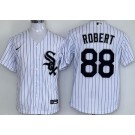 Men's Chicago White Sox #88 Luis Robert White Cool Base Jersey