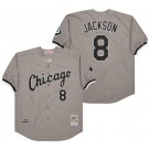 Men's Chicago White Sox #8 Bo Jackson Gray 1993 Throwback Jersey