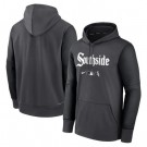 Men's Chicago White Sox Black Authentic Collection Performance Hoodie