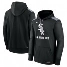 Men's Chicago White Sox Black Authentic Collection Performance Pullover Hoodie