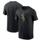 Men's Chicago White Sox Black Camo Logo T Shirt