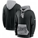 Men's Chicago White Sox Black Heritage Tri Blend Pullover Hoodie