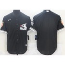 Men's Chicago White Sox Blank Black Alternate Cool Base Jersey