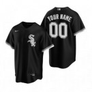 Men's Chicago White Sox Customized Black Alternate 2020 Cool Base Jersey