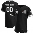 Men's Chicago White Sox Customized Black Alternate Authentic Jersey