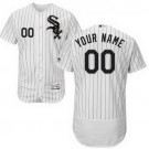 Men's Chicago White Sox Customized White Stripes FlexBase Jersey