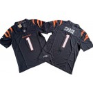 Men's Cincinnati Bengals #1 Ja'Marr Chase Limited Black FUSE Vapor Jersey
