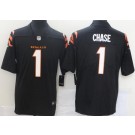 Men's Cincinnati Bengals #1 Ja'Marr Chase Limited Black Vapor Untouchable Jersey