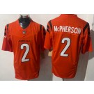 Men's Cincinnati Bengals #2 Evan McPherson Limited Orange FUSE Vapor Jersey