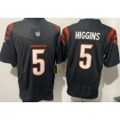 Men's Cincinnati Bengals #5 Tee Higgins Limited Black FUSE Vapor Jersey