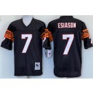 Men's Cincinnati Bengals #7 Boomer Esiason Black Throwback Jersey