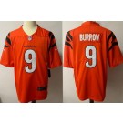 Men's Cincinnati Bengals #9 Joe Burrow Limited Orange 2021 Vapor Untouchable Jersey