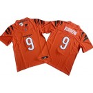 Men's Cincinnati Bengals #9 Joe Burrow Limited Orange FUSE Vapor Jersey