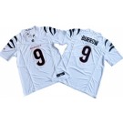 Men's Cincinnati Bengals #9 Joe Burrow Limited White FUSE Vapor Jersey