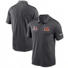 Men's Cincinnati Bengals Anthracite Super Bowl LVI Bound Patch Polo