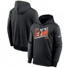Men's Cincinnati Bengals Black 2021 AFC Champions Iconic Pullover Hoodie