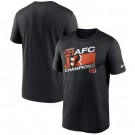 Men's Cincinnati Bengals Black 2021 AFC Champions Iconic T-Shirt