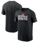 Men's Cincinnati Bengals Black 2021 AFC North Division Champions Trophy Collection T-Shirt