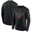 Men's Cincinnati Bengals Black Icon Legend Performance Long Sleeve T-Shirt