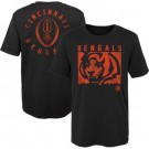 Men's Cincinnati Bengals Black Liquid Camo Logo T Shirt