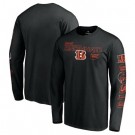 Men's Cincinnati Bengals Black Super Bowl LVI Bound Hollywood Action Long Sleeves T-Shirt