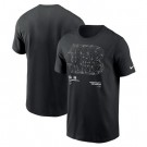 Men's Cincinnati Bengals Black Super Bowl LVI Bound White Diamond Collection T-Shirt
