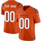 Men's Cincinnati Bengals Customized Limited Orange FUSE Vapor Jersey