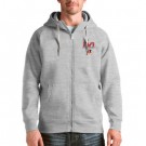 Men's Cincinnati Bengals Gray Antigua Super Bowl LVI Bound Victory Full Zip Hoodie
