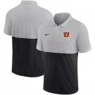 Men's Cincinnati Bengals Gray Black Patchwork Polo