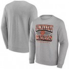 Men's Cincinnati Bengals Gray Chance Throwback Fleece Pullover Sweatshirt