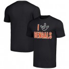 Men's Cincinnati Bengals Navy The NFL ASL Collection by Love Sign Tri Blend T Shirt