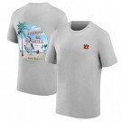 Men's Cincinnati Bengals Tommy Bahama Gray Thirst & Gull T Shirt