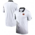 Men's Cincinnati Bengals White Black Vapor Performance Polo