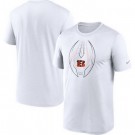 Men's Cincinnati Bengals White Legend Icon T-Shirt