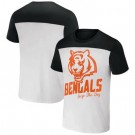 Men's Cincinnati Bengals White NFL x Darius Rucker Collection Colorblocked T Shirt