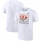 Men's Cincinnati Bengals White Super Bowl LVI Bound Color Fade Repeat T-Shirt