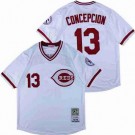 Men's Cincinnati Reds #13 Dave Concepcion White 1976 Throwback Jersey