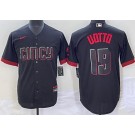Men's Cincinnati Reds #19 Joey Votto Black 2023 City Cool Base Jersey