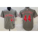 Men's Cincinnati Reds #44 Elly De La Cruz Gray Limited Jersey