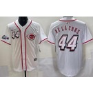 Men's Cincinnati Reds #44 Elly De La Cruz White 2025 Speedway Classic Limited Jersey