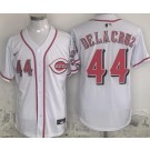 Men's Cincinnati Reds #44 Elly De La Cruz White Limited Jersey