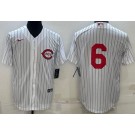 Men's Cincinnati Reds #6 Jonathan India White 2022 Field of Dreams Cool Base Jersey