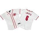 Men's Cincinnati Reds #6 Jonathan India White Cool Base Jersey