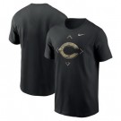 Men's Cincinnati Reds Black Camo Logo T Shirt