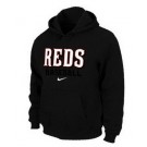 Men's Cincinnati Reds Black Printed Pullover Hoodie