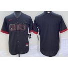Men's Cincinnati Reds Blank Black 2023 City Cool Base Jersey