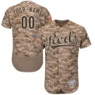 Men's Cincinnati Reds Customized Camo FlexBase Jersey