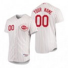 Men's Cincinnati Reds Customized White 1978 Turn Back The Clock Jersey